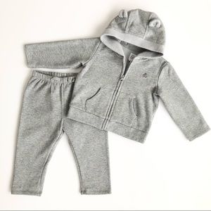 Baby Gap Hooded Sweatshirt Jacket Pants Set - 6-12 Months